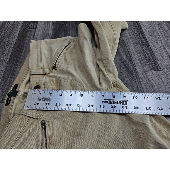 Lauren Ralph Lauren Jeans Womens 8 Beige Straight Leg Zip Pocket Classic Pants - Picture 10 of 11